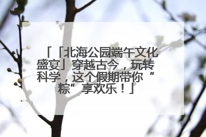 「北海公园端午文化盛宴」穿越古今，玩转科学，这个假期带你“粽”享欢乐！