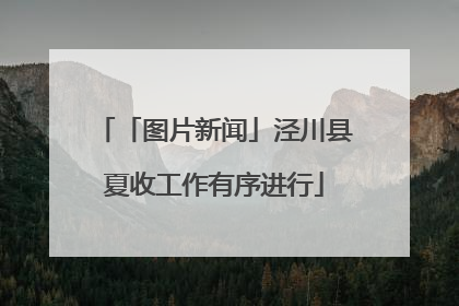 「图片新闻」泾川县夏收工作有序进行