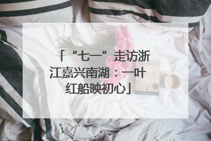“七一”走访浙江嘉兴南湖：一叶红船映初心