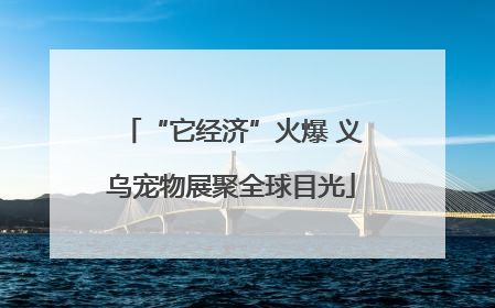“它经济”火爆 义乌宠物展聚全球目光