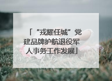 “戎耀任城”党建品牌护航退役军人事务工作发展