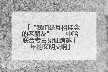 “我们是互相挂念的老朋友”——中哈联合考古见证跨越千年的文明交响