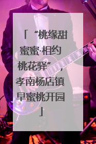 “桃缘甜蜜蜜·相约桃花驿”，孝南杨店镇早蜜桃开园