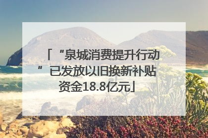 “泉城消费提升行动”已发放以旧换新补贴资金18.8亿元