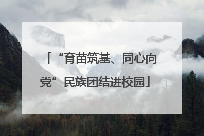 “育苗筑基、同心向党”民族团结进校园