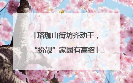 珞珈山街坊齐动手，“扮靓”家园有高招