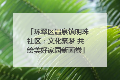 环翠区温泉镇明珠社区：文化筑梦 共绘美好家园新画卷