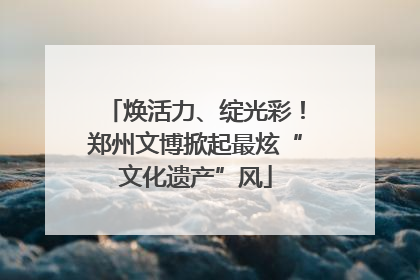 焕活力、绽光彩！郑州文博掀起最炫“文化遗产”风