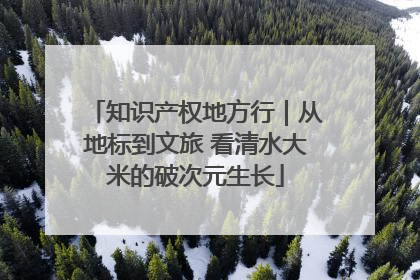 知识产权地方行｜从地标到文旅 看清水大米的破次元生长