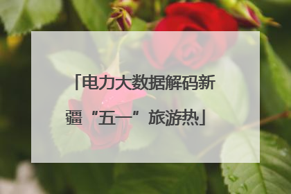 电力大数据解码新疆“五一”旅游热