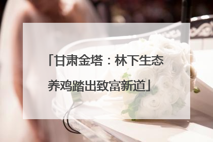 甘肃金塔：林下生态养鸡踏出致富新道