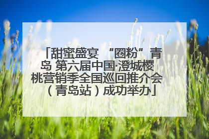 甜蜜盛宴 “圈粉”青岛 第六届中国·澄城樱桃营销季全国巡回推介会（青岛站）成功举办
