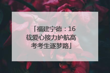 福建宁德:16载爱心接力护航高考考生逐梦路