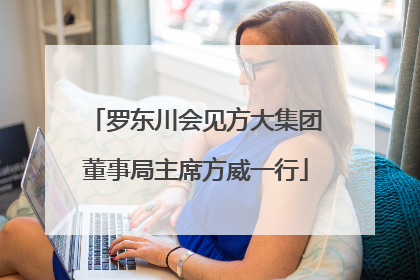 罗东川会见方大集团董事局主席方威一行