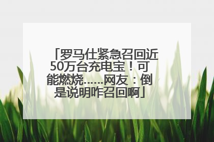 罗马仕紧急召回近50万台充电宝！可能燃烧……网友：倒是说明咋召回啊