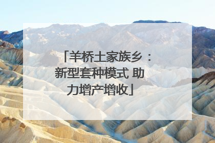 羊桥土家族乡：新型套种模式 助力增产增收
