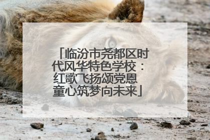 临汾市尧都区时代风华特色学校：红歌飞扬颂党恩 童心筑梦向未来