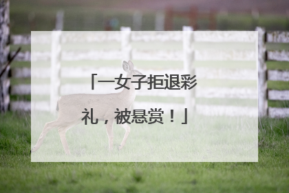 一女子拒退彩礼，被悬赏！