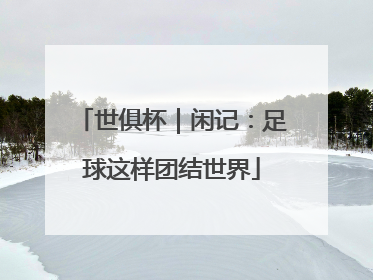世俱杯｜闲记：足球这样团结世界