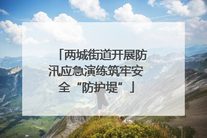 两城街道开展防汛应急演练筑牢安全“防护堤”