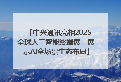 中兴通讯亮相2025全球人工智能终端展，展示AI全场景生态布局