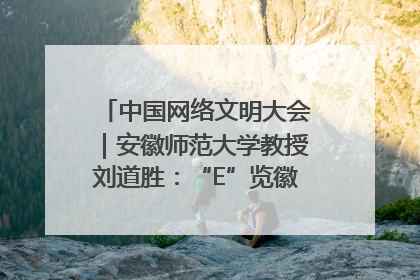 中国网络文明大会｜安徽师范大学教授刘道胜：“E”览徽风，构筑中华民族共有精神家园