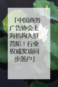 中国商务广告协会上海机构入驻普陀！行业权威奖项同步落户
