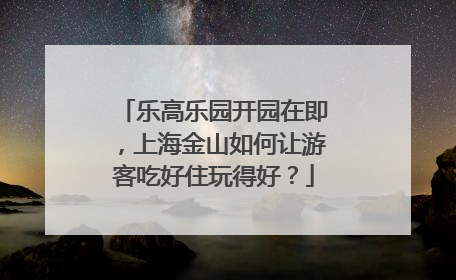 乐高乐园开园在即，上海金山如何让游客吃好住玩得好？