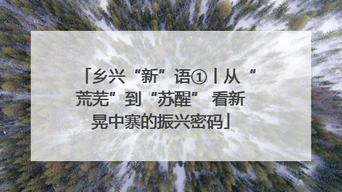 乡兴“新”语①丨从“荒芜”到“苏醒” 看新晃中寨的振兴密码