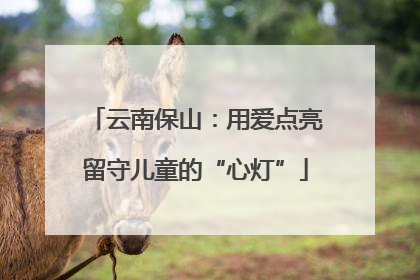 云南保山：用爱点亮留守儿童的“心灯”