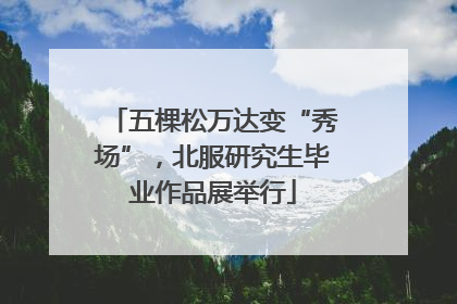 五棵松万达变“秀场”，北服研究生毕业作品展举行