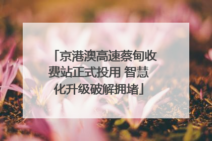 京港澳高速蔡甸收费站正式投用 智慧化升级破解拥堵