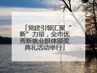 党建引领汇聚“新”力量，全市优秀新就业群体颁奖典礼活动举行