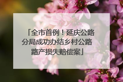 全市首例！延庆公路分局成功办结乡村公路路产损失赔偿案