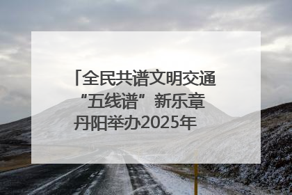 全民共谱文明交通“五线谱”新乐章 丹阳举办2025年“文明交通 同心同行”主题宣传活动