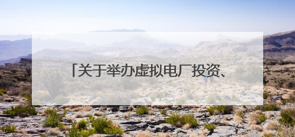 关于举办虚拟电厂投资、建设与运营培训的通知