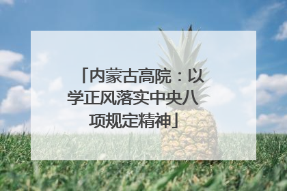 内蒙古高院：以学正风落实中央八项规定精神