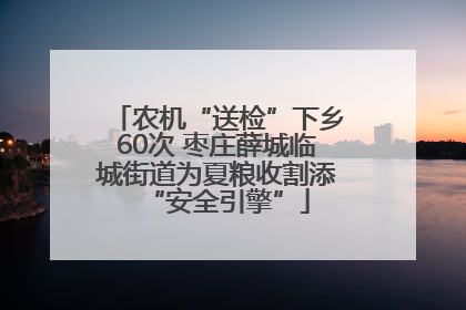 农机“送检”下乡60次 枣庄薛城临城街道为夏粮收割添“安全引擎”