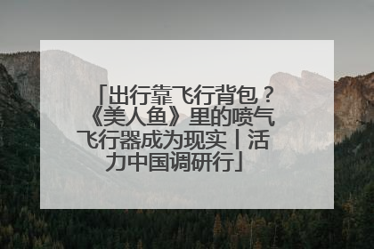 出行靠飞行背包？《美人鱼》里的喷气飞行器成为现实丨活力中国调研行