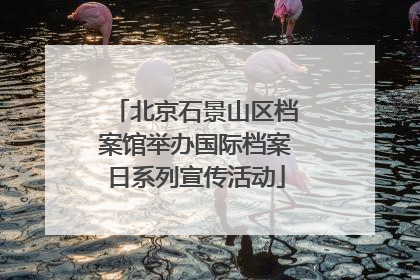 北京石景山区档案馆举办国际档案日系列宣传活动
