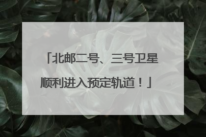 北邮二号、三号卫星顺利进入预定轨道！