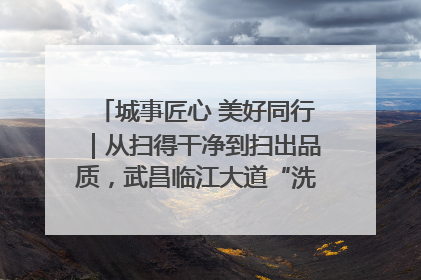 城事匠心 美好同行｜从扫得干净到扫出品质，武昌临江大道“洗”出洁净样板路