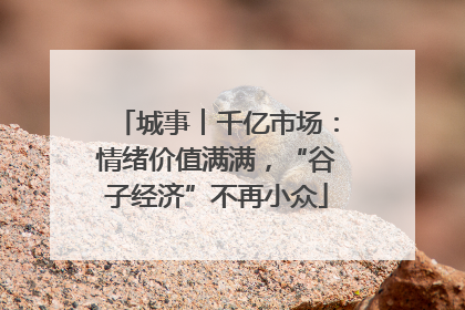 城事︱千亿市场：情绪价值满满，“谷子经济”不再小众