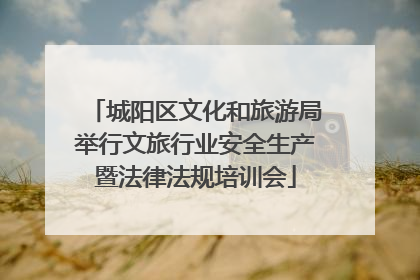 城阳区文化和旅游局举行文旅行业安全生产暨法律法规培训会