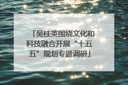 吴桂英围绕文化和科技融合开展“十五五”规划专题调研