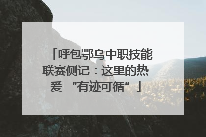 呼包鄂乌中职技能联赛侧记：这里的热爱 “有迹可循”