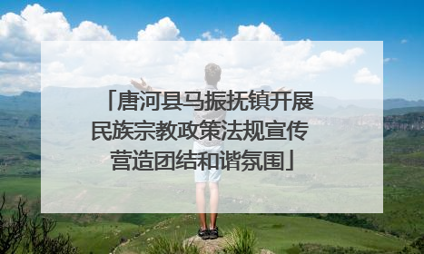 唐河县马振抚镇开展民族宗教政策法规宣传 营造团结和谐氛围