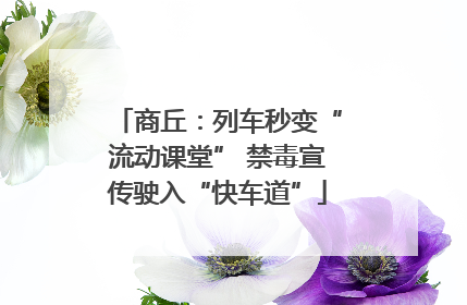 商丘：列车秒变“流动课堂” 禁毒宣传驶入“快车道”