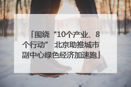 围绕“10个产业、8个行动” 北京助推城市副中心绿色经济加速跑