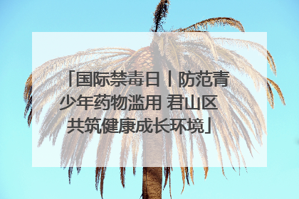 国际禁毒日丨防范青少年药物滥用 君山区共筑健康成长环境